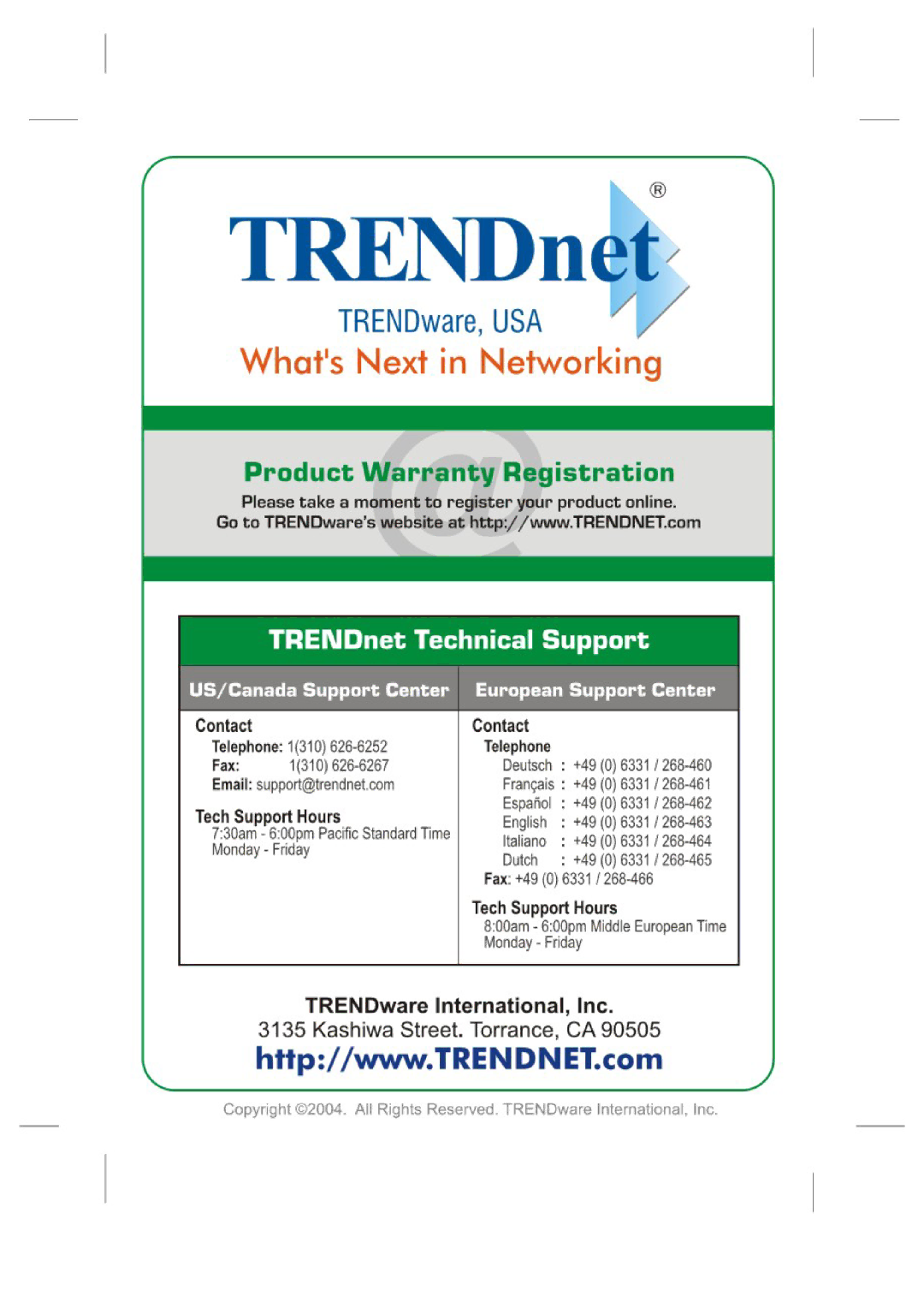 TRENDnet TPL-110AP manual 