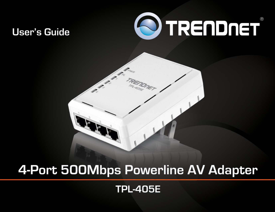 TRENDnet TPL405E manual 