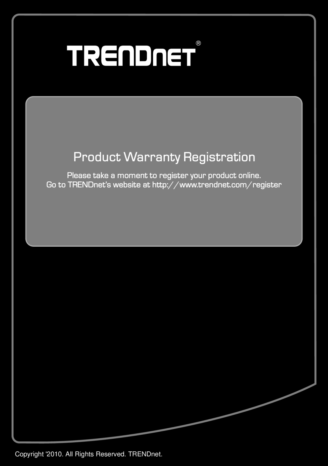 TRENDnet TE100-MP1UN V1, TRENDNET manual Copyright 2010. All Rights Reserved. TRENDnet 