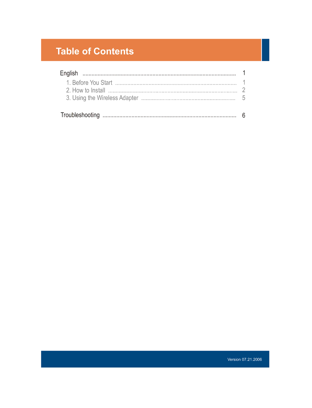 TRENDnet TRENDNET, TEW-623PI manual Table of Contents 