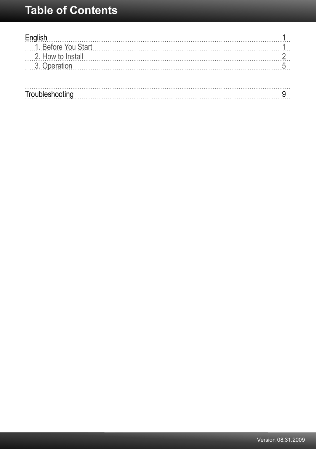 TRENDnet TRENDNET, TK-802R manual Table of Contents 