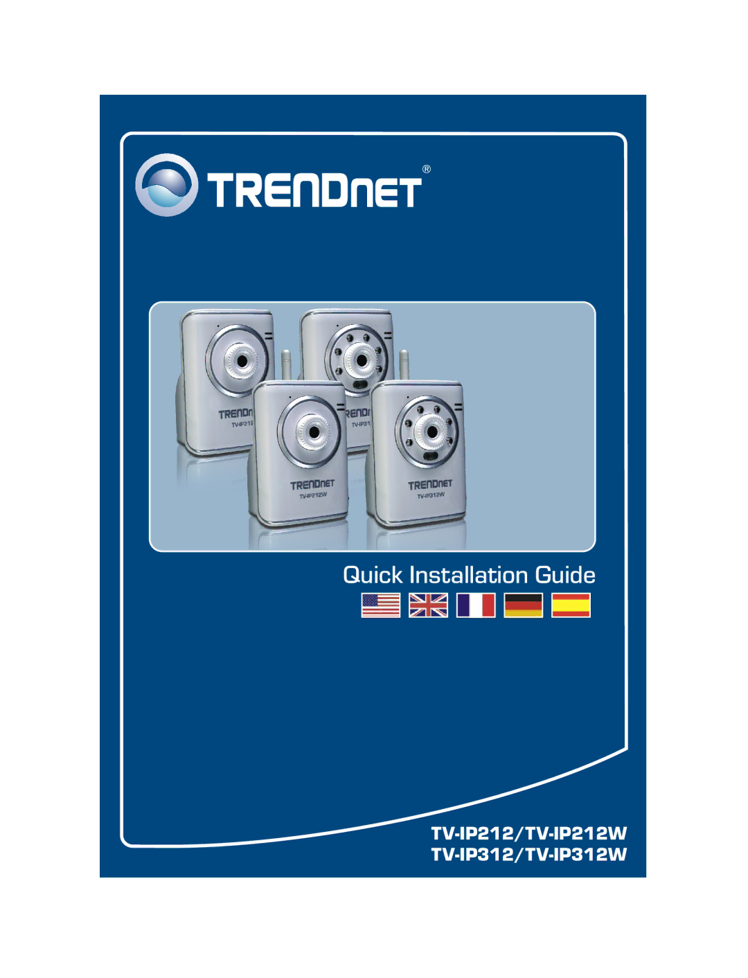 TRENDnet TV-IP312W, TRENDNET, TV-IP212W manual Quick Installation Guide 