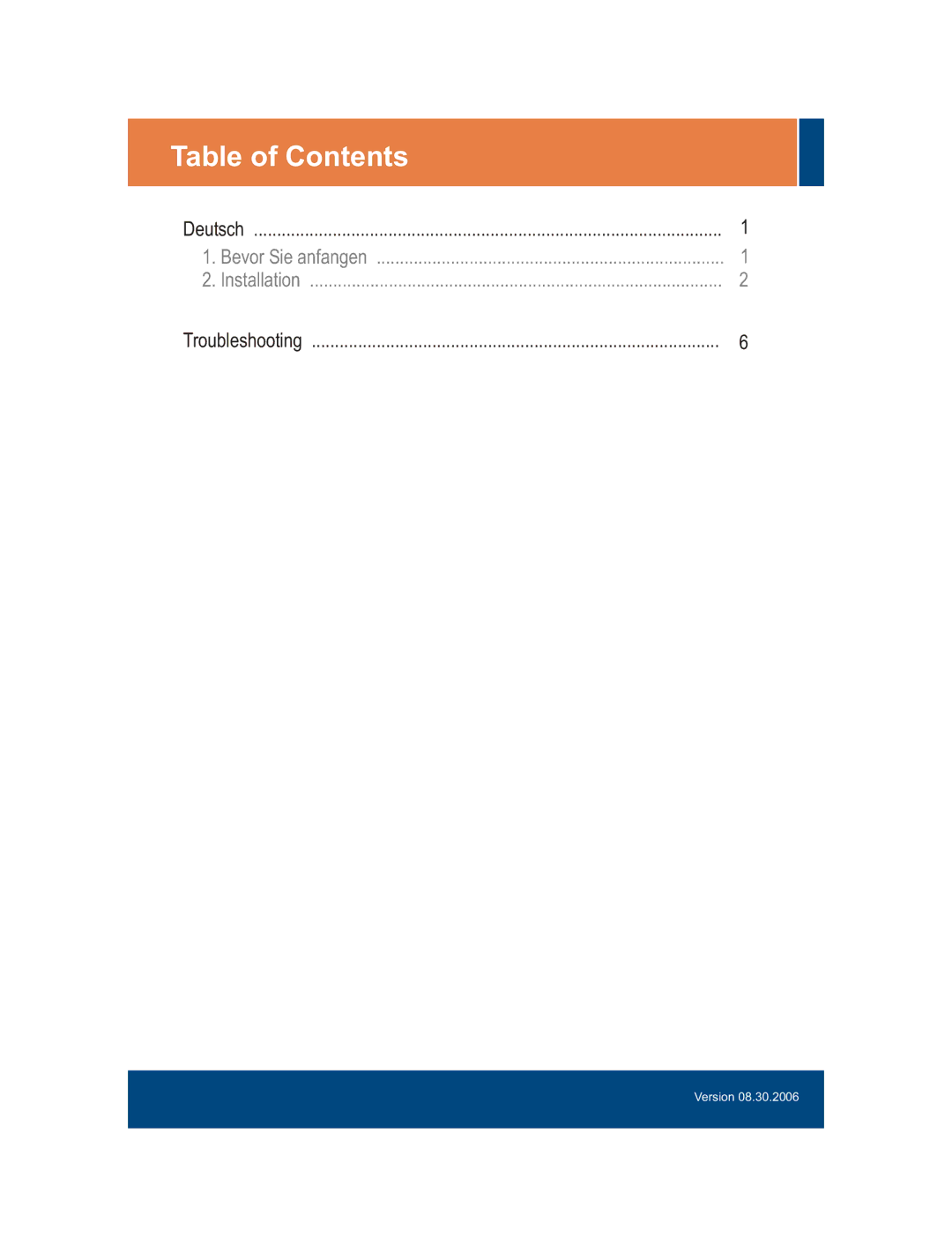 TRENDnet TU2-ET100 manual Table of Contents 