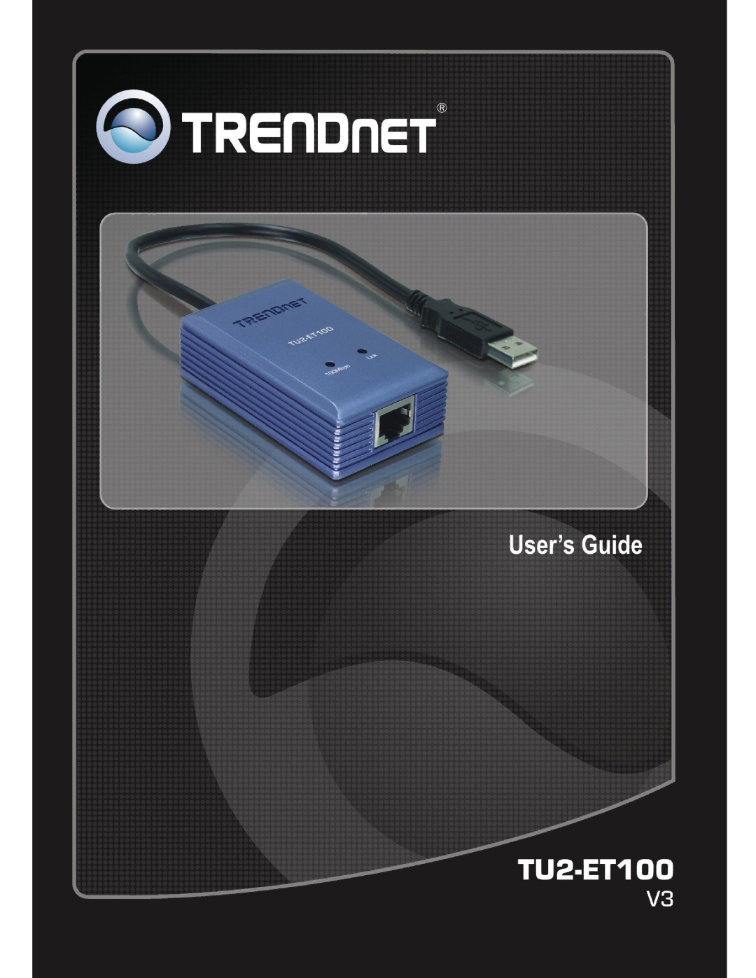 TRENDnet TU2ET100 manual 