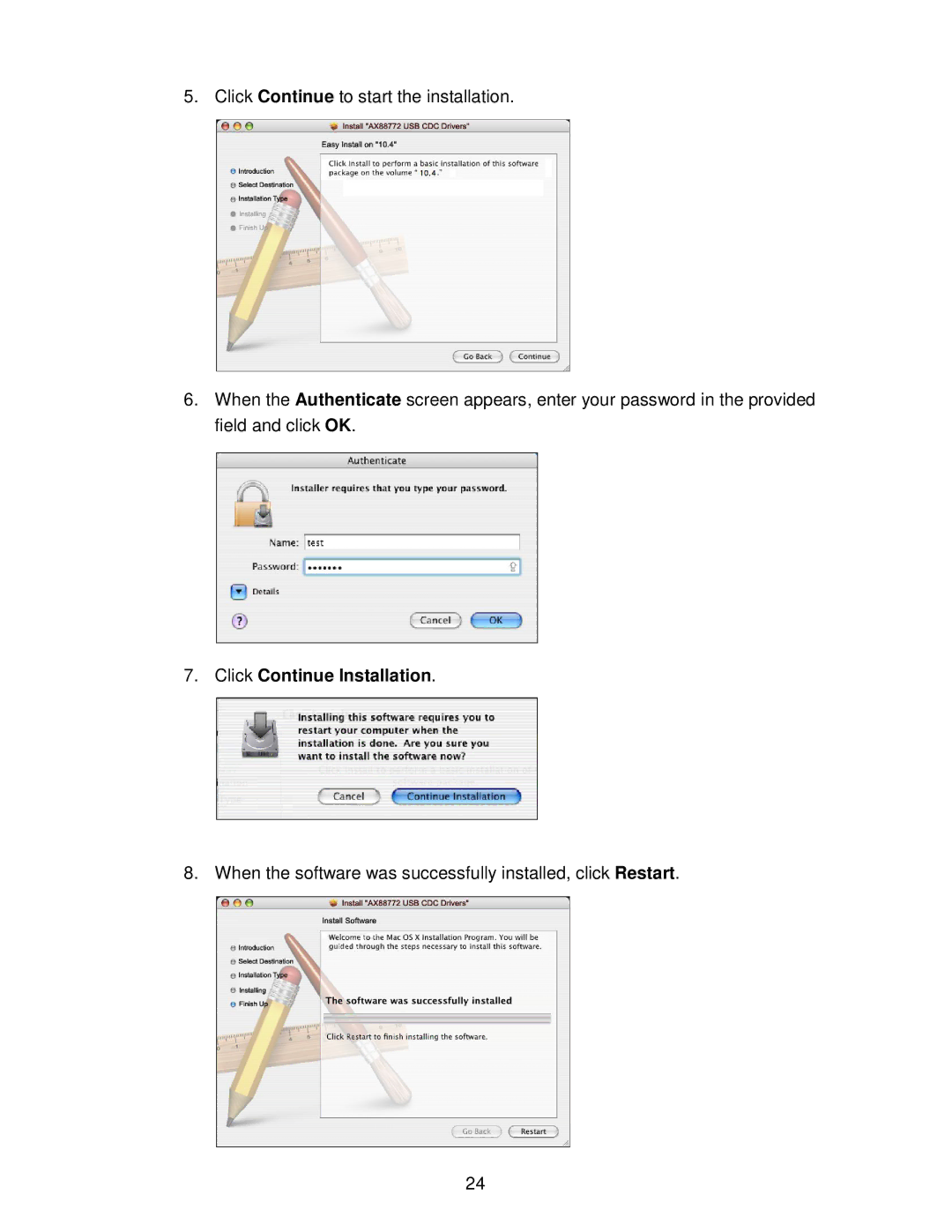 TRENDnet TU2ET100 manual Click Continue Installation 