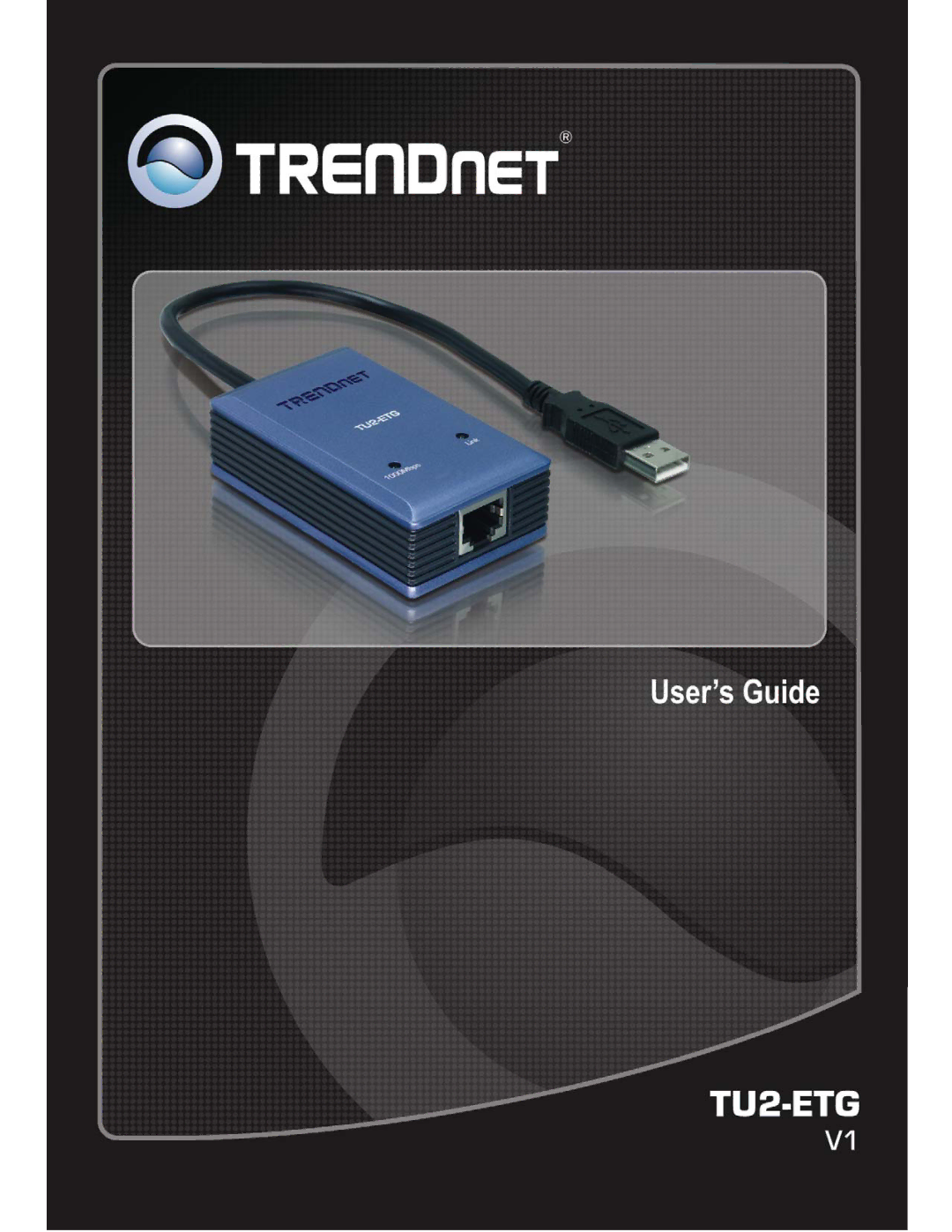 TRENDnet TU2ETG manual 