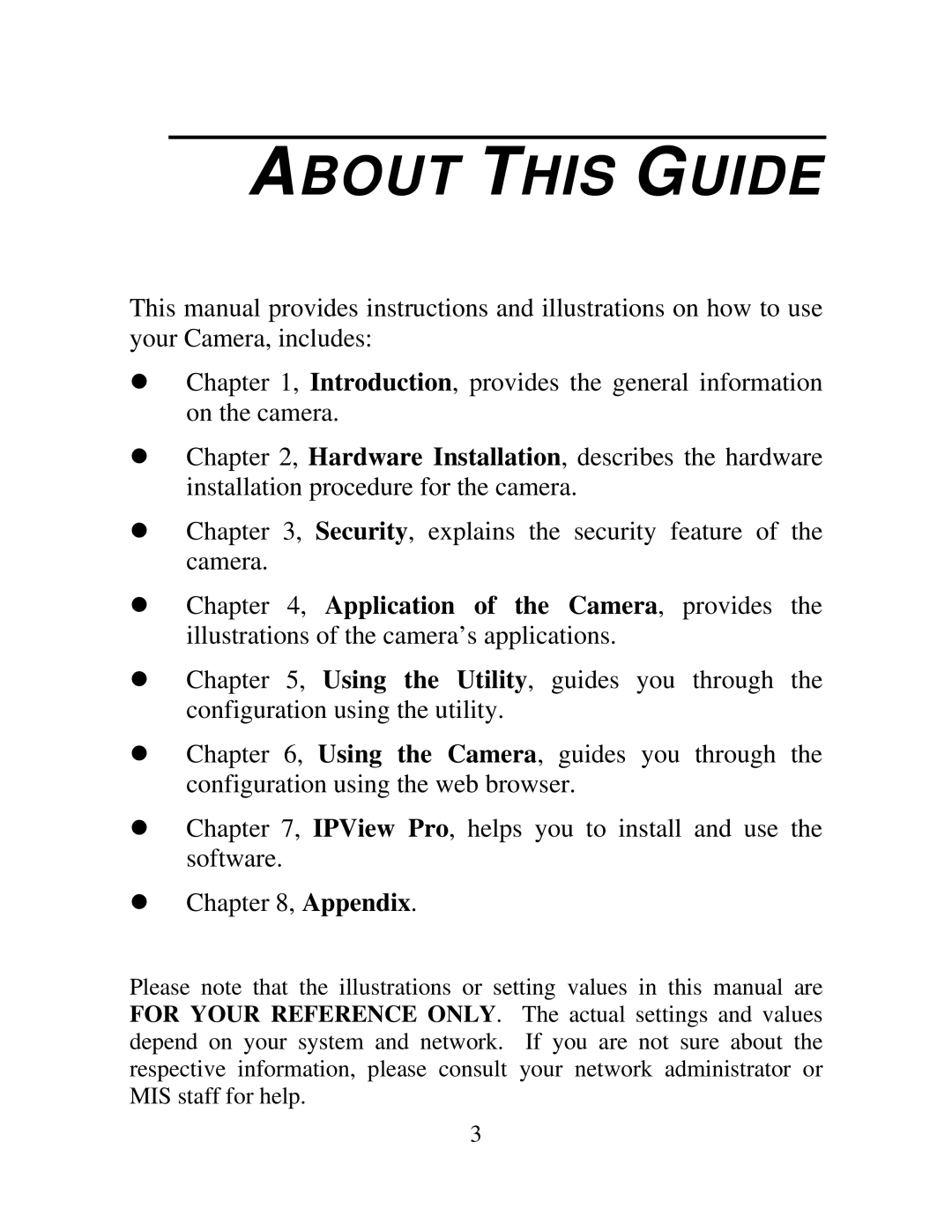 TRENDnet TV-IP100-N, TV-IP100W-N manual About this Guide 