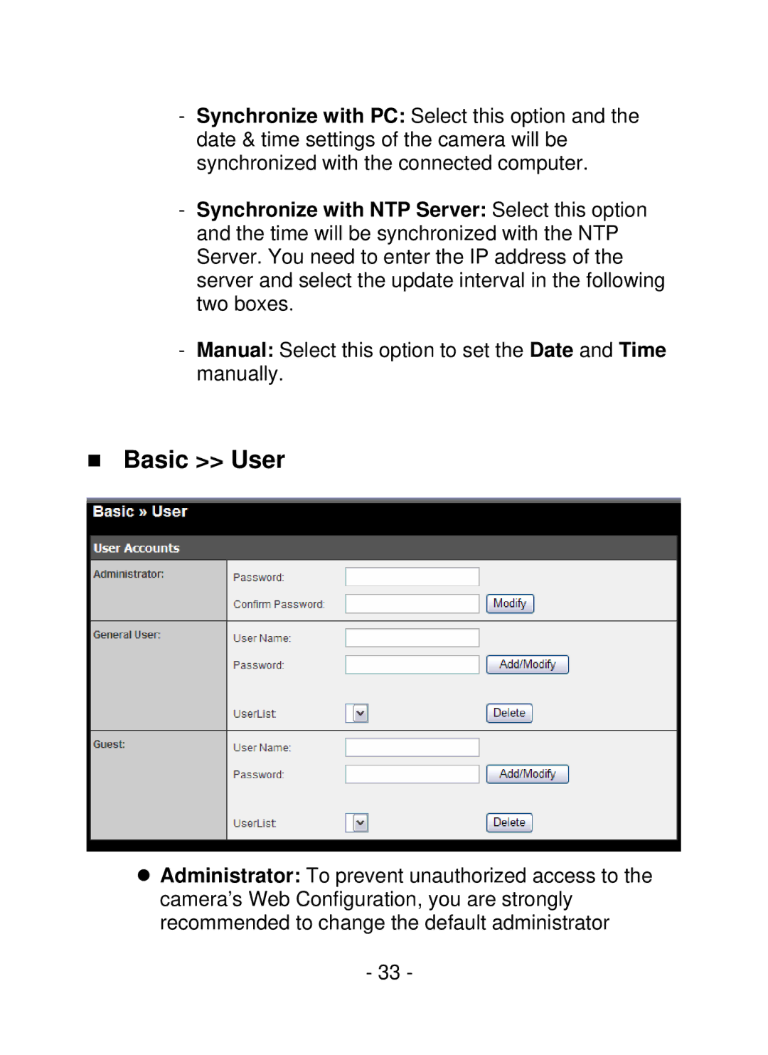 TRENDnet TV-IP252P, SecurView PoE Dome Internet Camera manual „ Basic User 