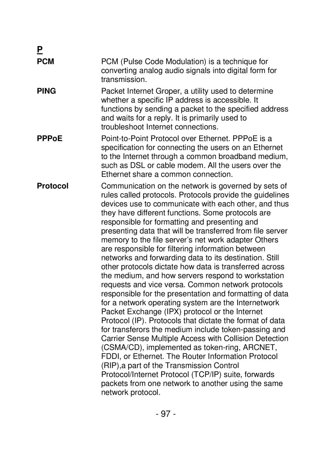 TRENDnet TV-IP252P, SecurView PoE Dome Internet Camera manual Pcm 