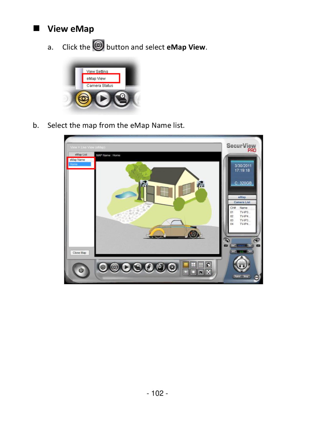 TRENDnet TV-IP322P manual  View eMap 