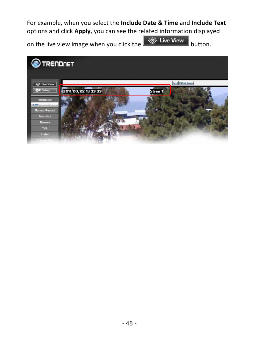 TRENDnet TV-IP322P manual 