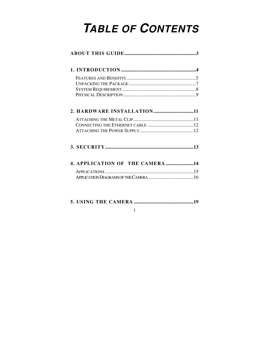 TRENDnet tv-ip400 manual Table of Contents 