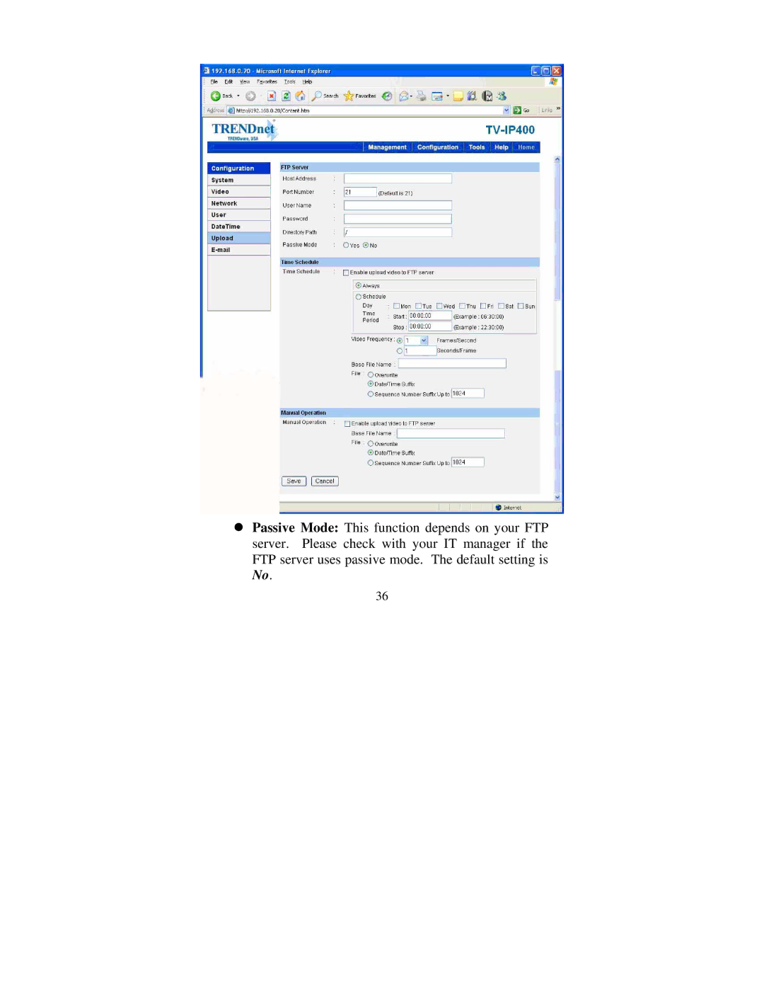 TRENDnet tv-ip400 manual 