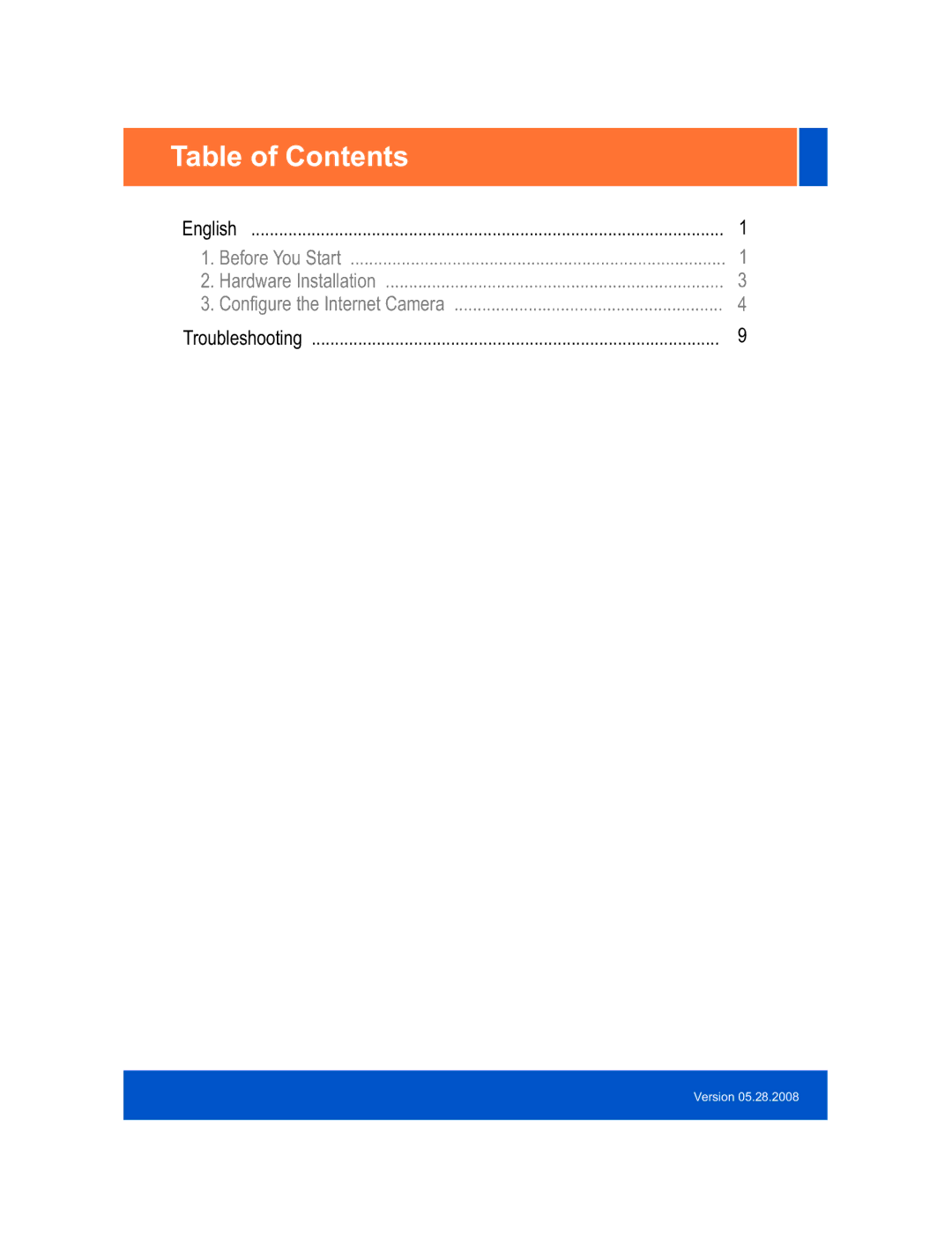 TRENDnet TV-IP410W manual Table of Contents 