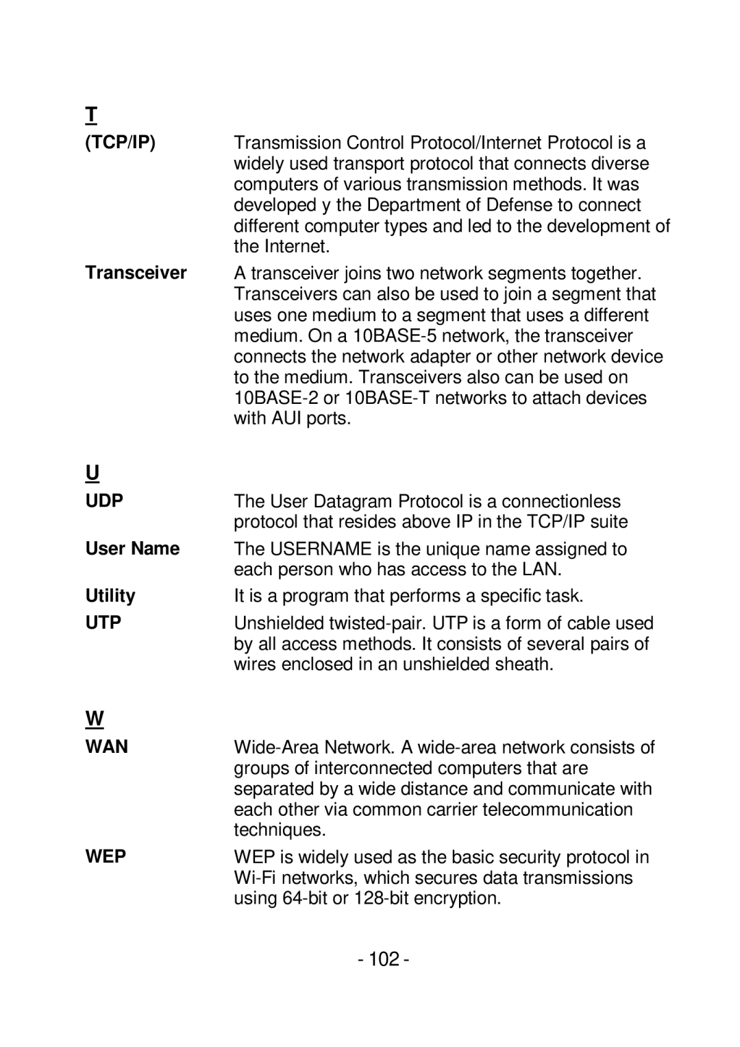 TRENDnet TVIP252P manual 102 