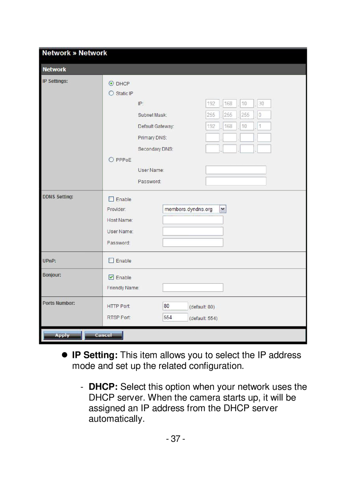 TRENDnet TVIP252P manual 