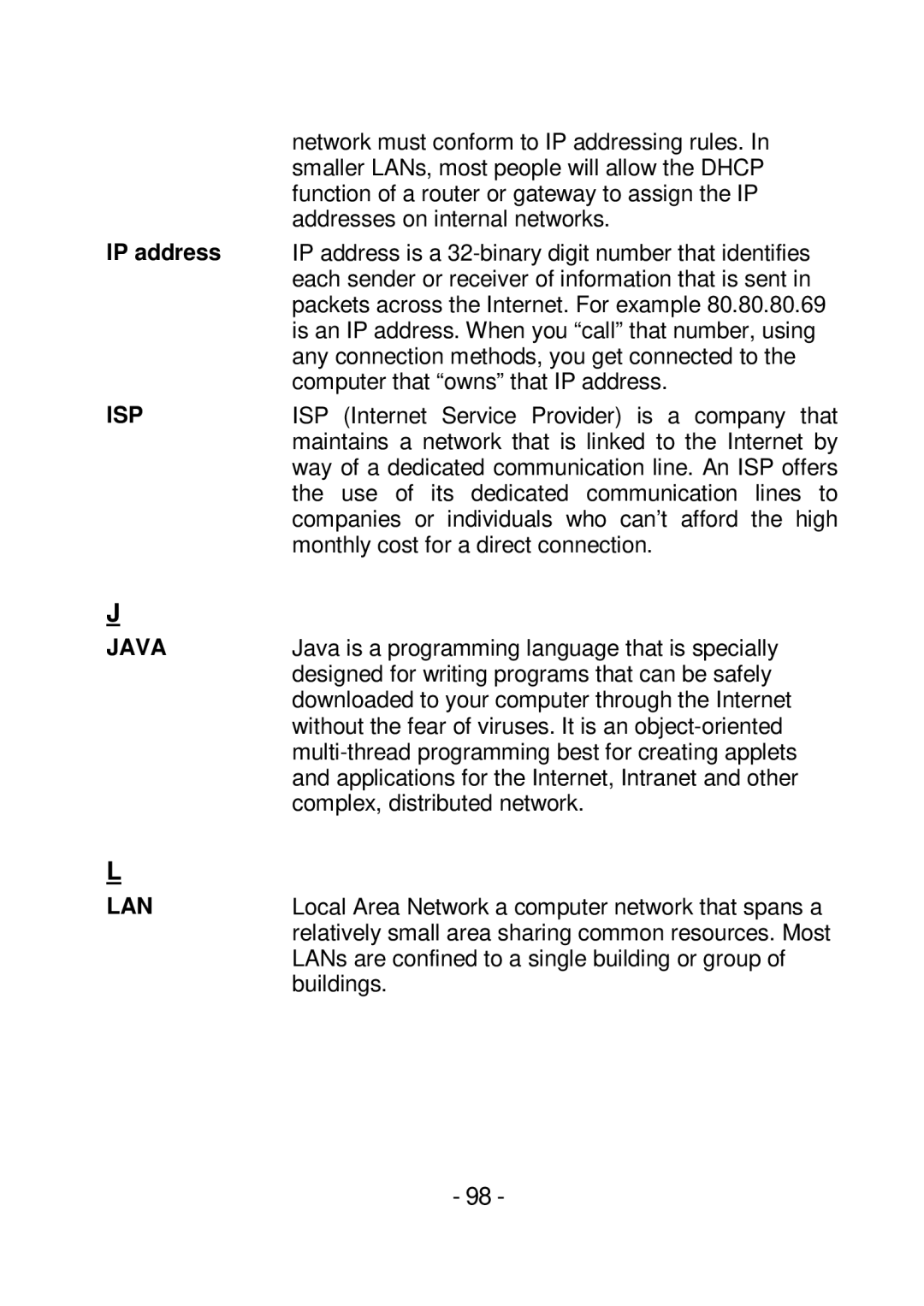 TRENDnet TVIP252P manual Isp 