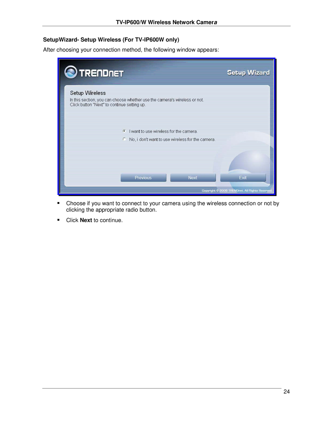 TRENDnet TVIP600 manual 