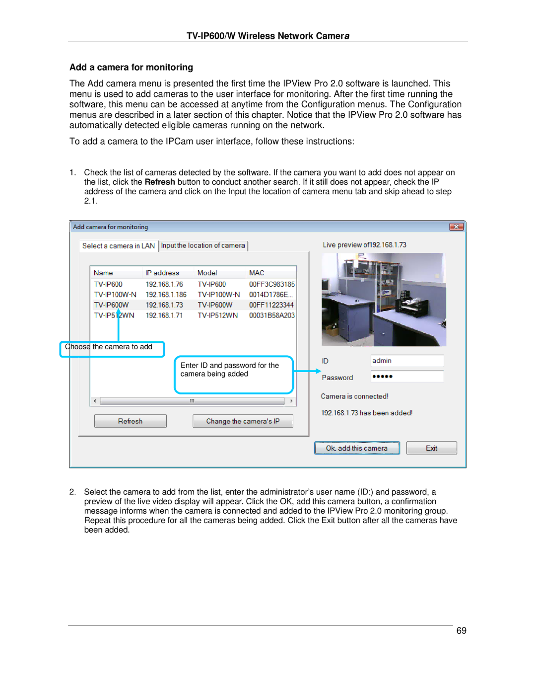 TRENDnet TVIP600 manual 