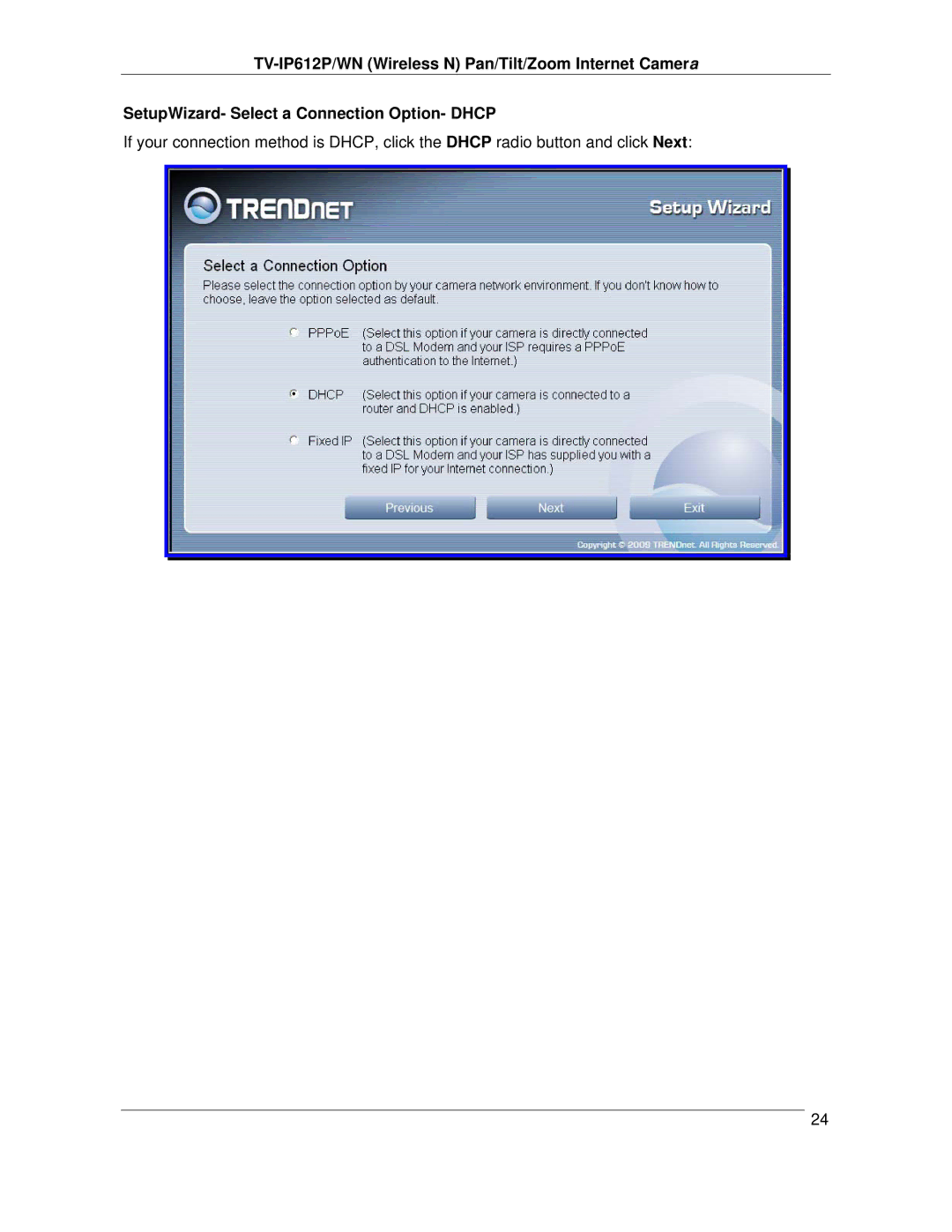 TRENDnet TVIP612P manual 