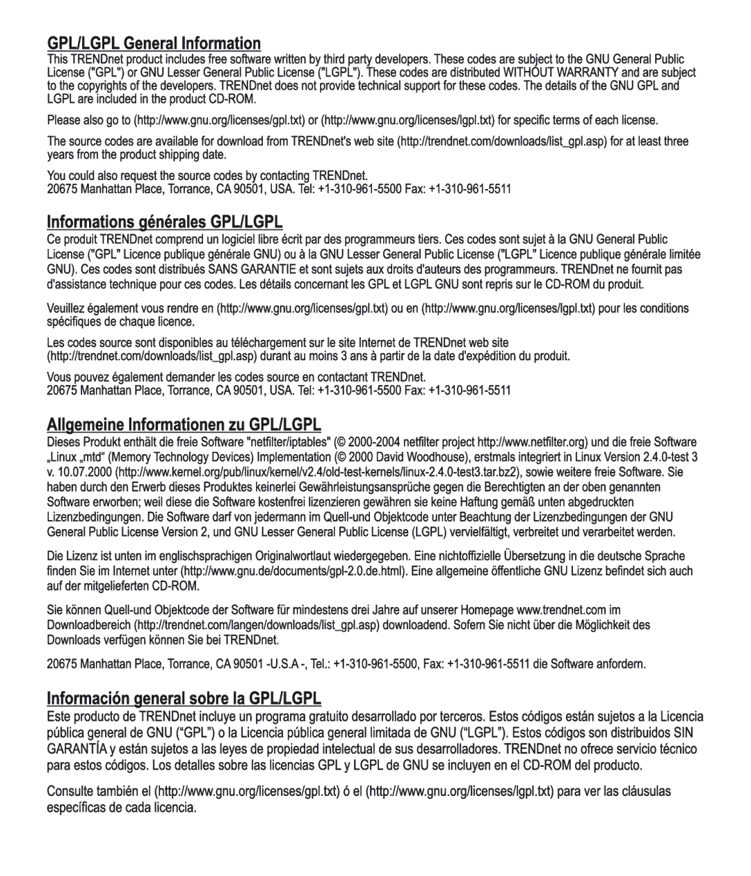 TRENDnet TVIP672PI manual 