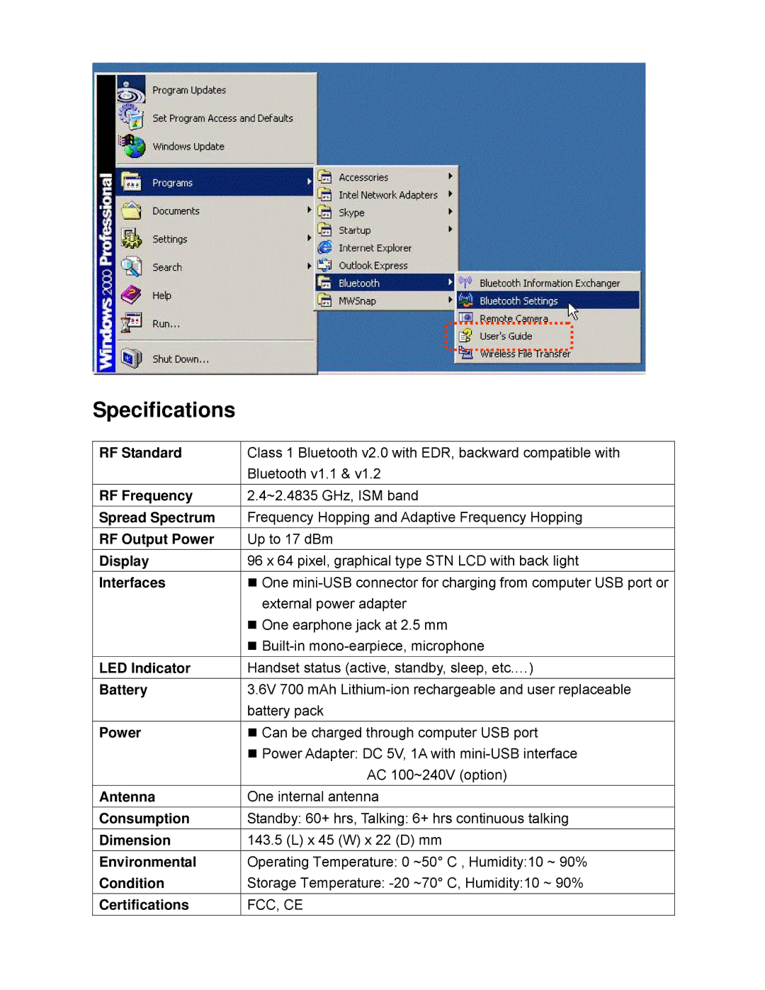 TRENDnet TVP-SP1BK manual Specifications 