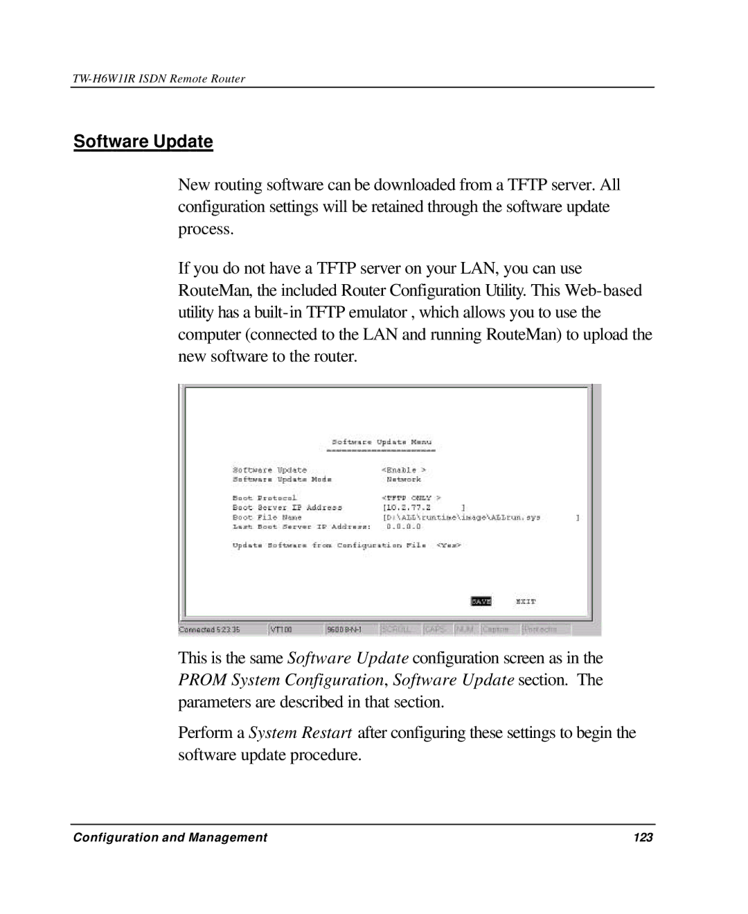 TRENDnet TW-H6W1IR manual Software Update 