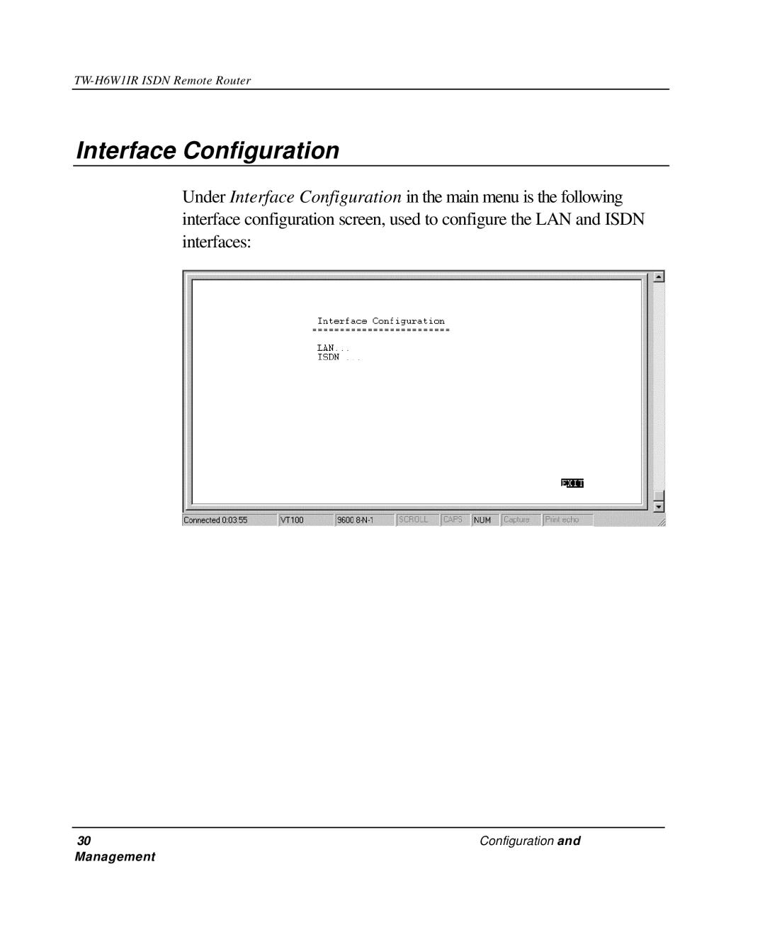 TRENDnet TW-H6W1IR manual Interface Configuration 