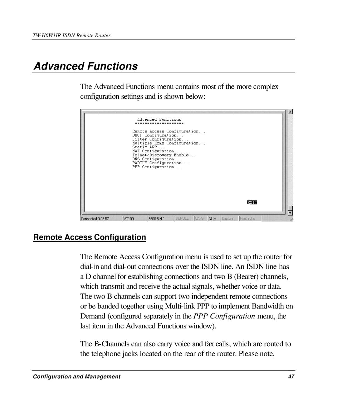 TRENDnet TW-H6W1IR manual Advanced Functions, Remote Access Configuration 