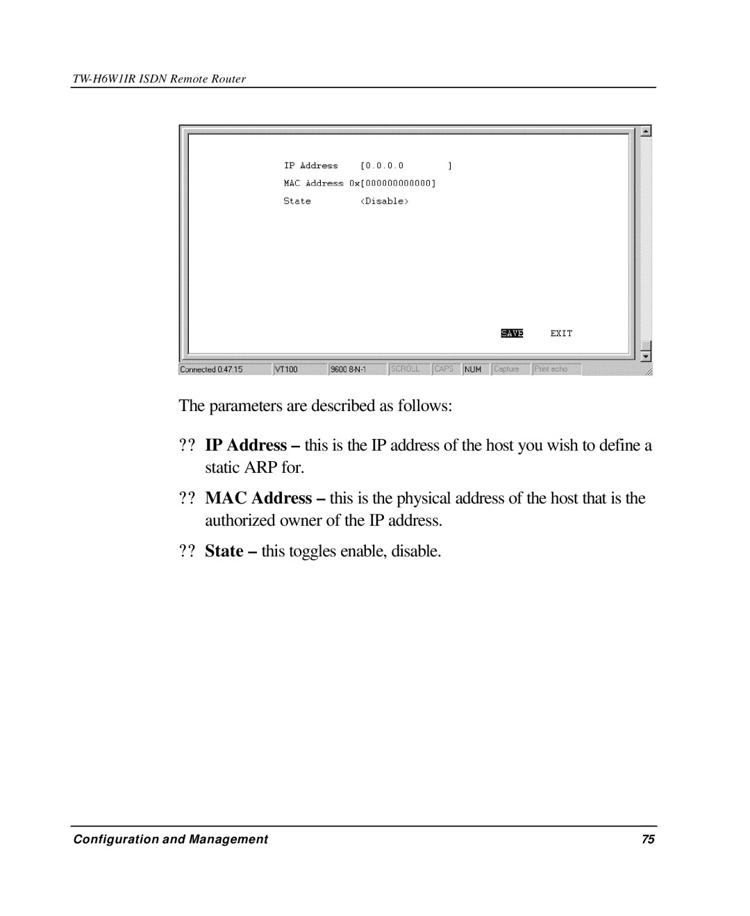 TRENDnet TW-H6W1IR manual Configuration and Management 