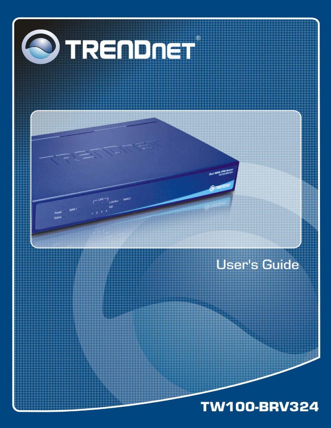 TRENDnet TW100-BRV324 manual 