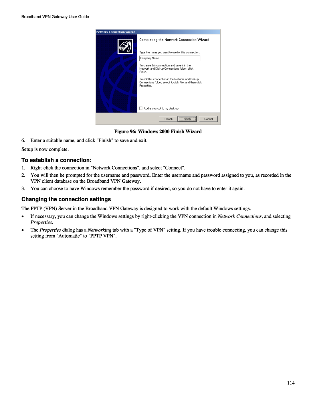 TRENDnet TW100-BRV324 manual Windows 2000 Finish Wizard 