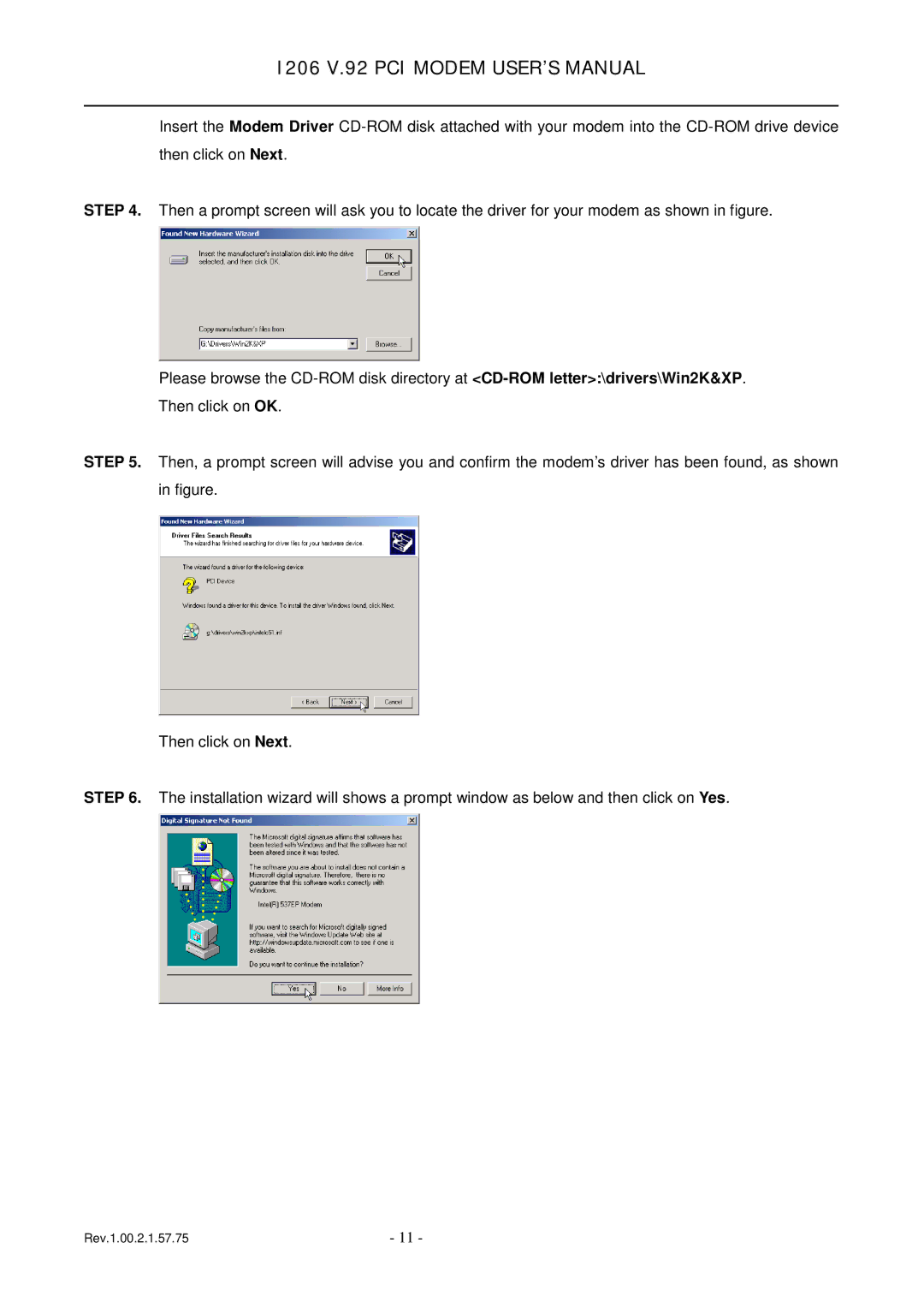 TRENDnet 1206, v.92 PCI MODEM user manual I206 V.92 PCI Modem USER’S Manual 