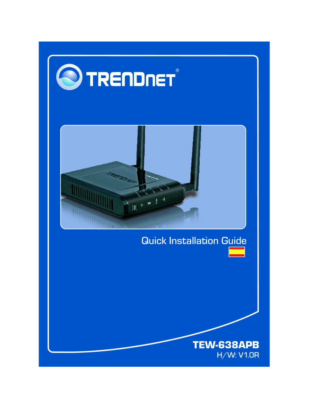 TRENDnet Wireless N Router Internet manual TEW-638APB 