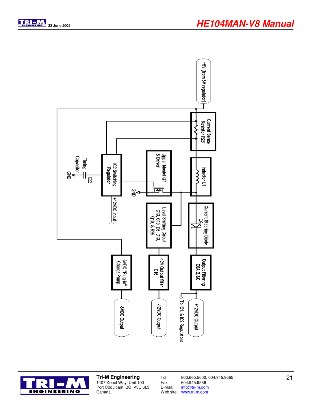 Tri-M Systems technical manual HE104MAN-V8 Manual 