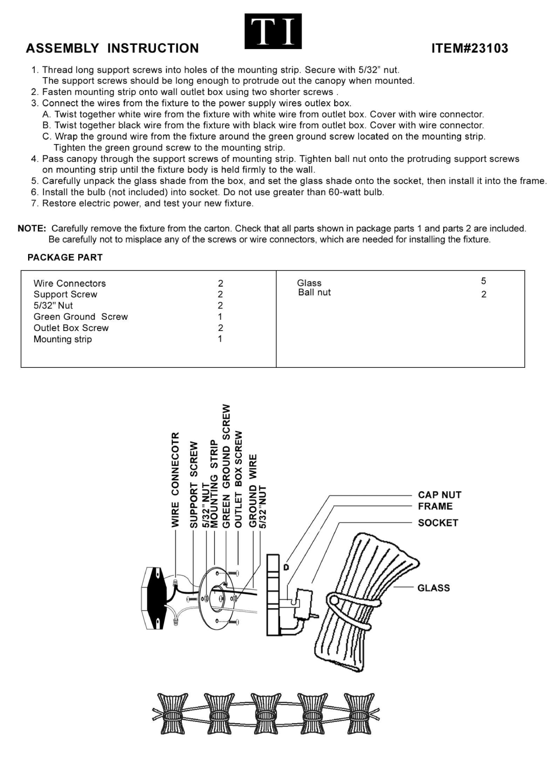 Triarch 23103 manual 