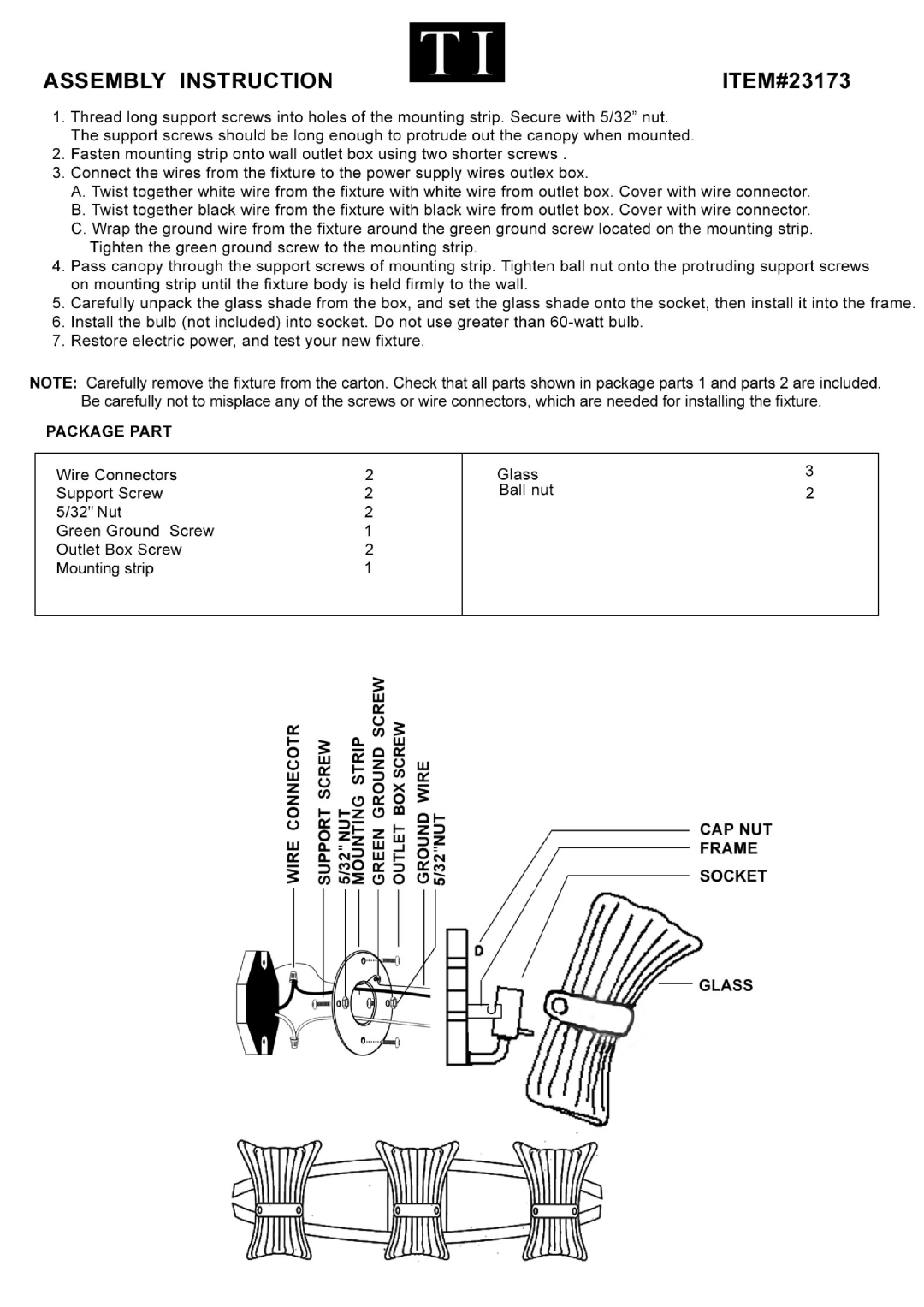 Triarch 23173 manual 