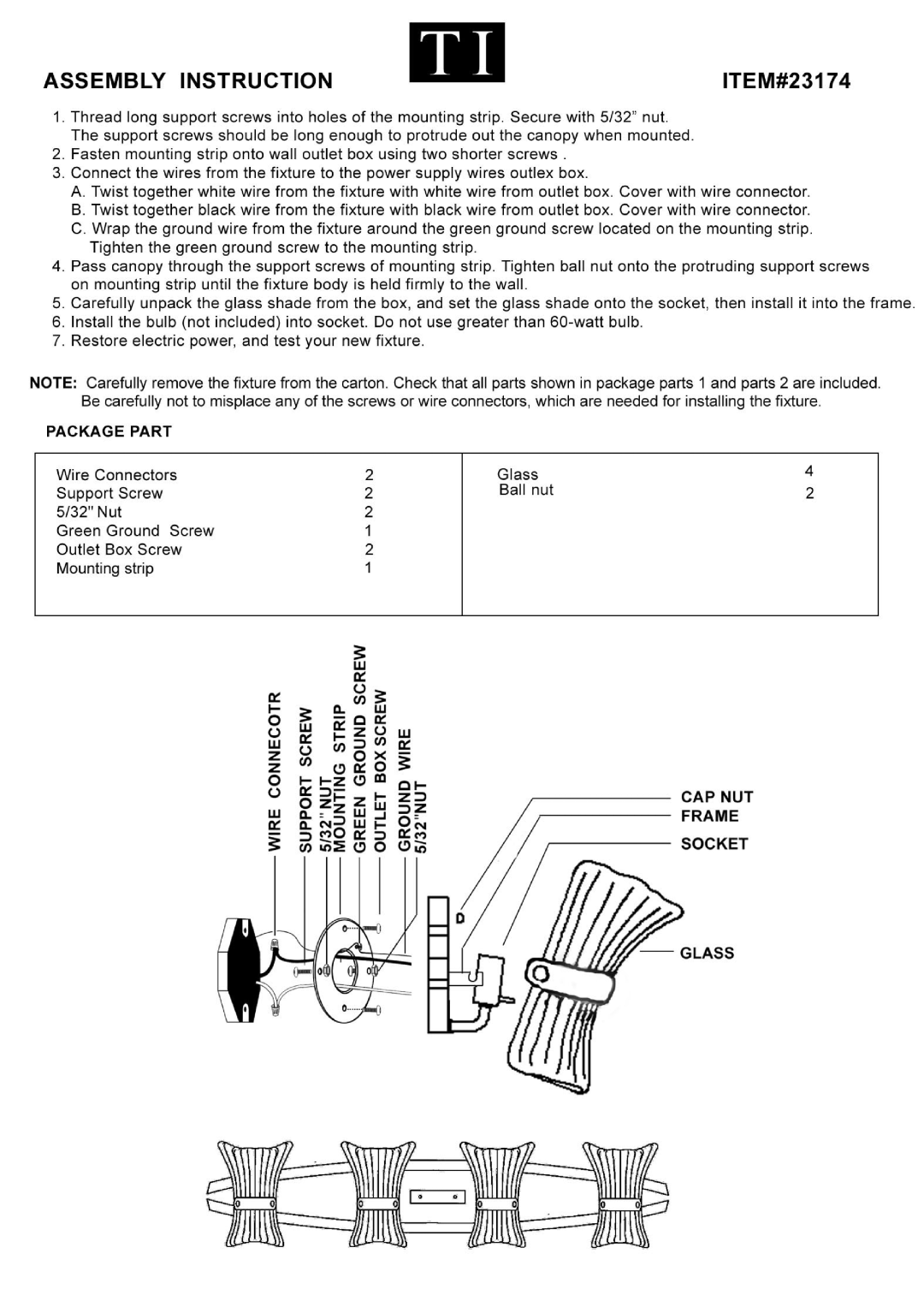 Triarch 23174 manual 