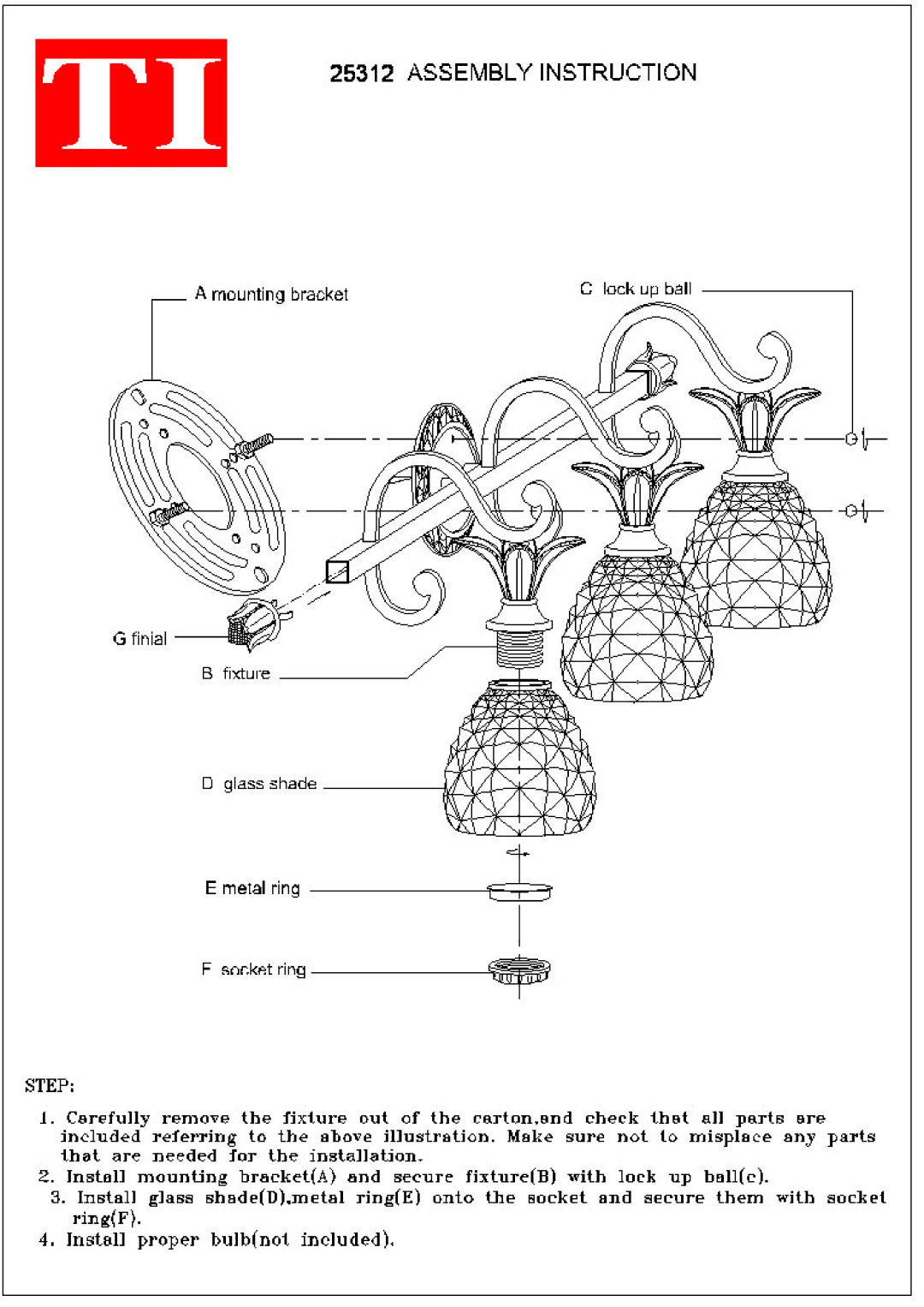 Triarch 25312 manual 