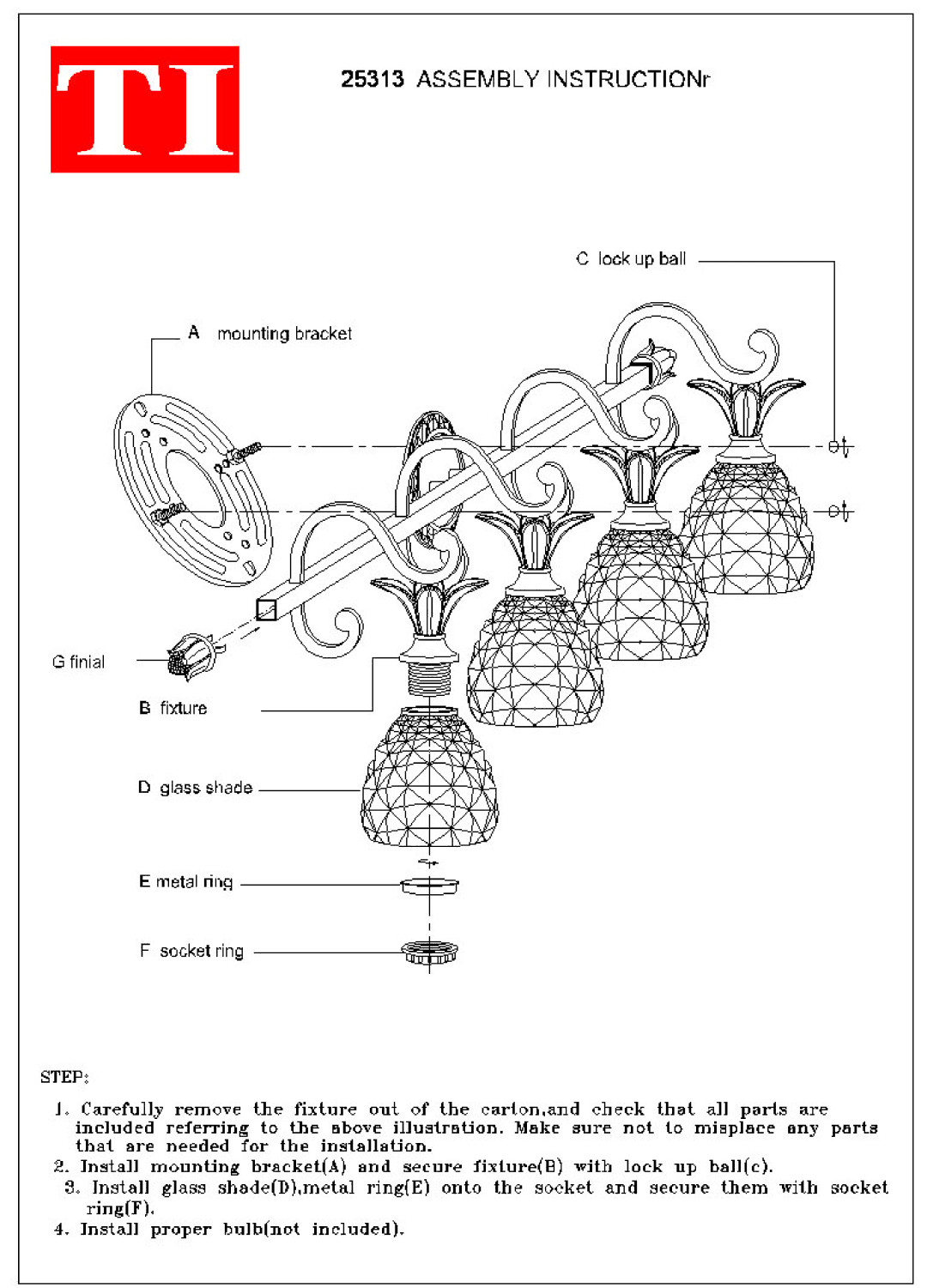 Triarch 25313 manual 