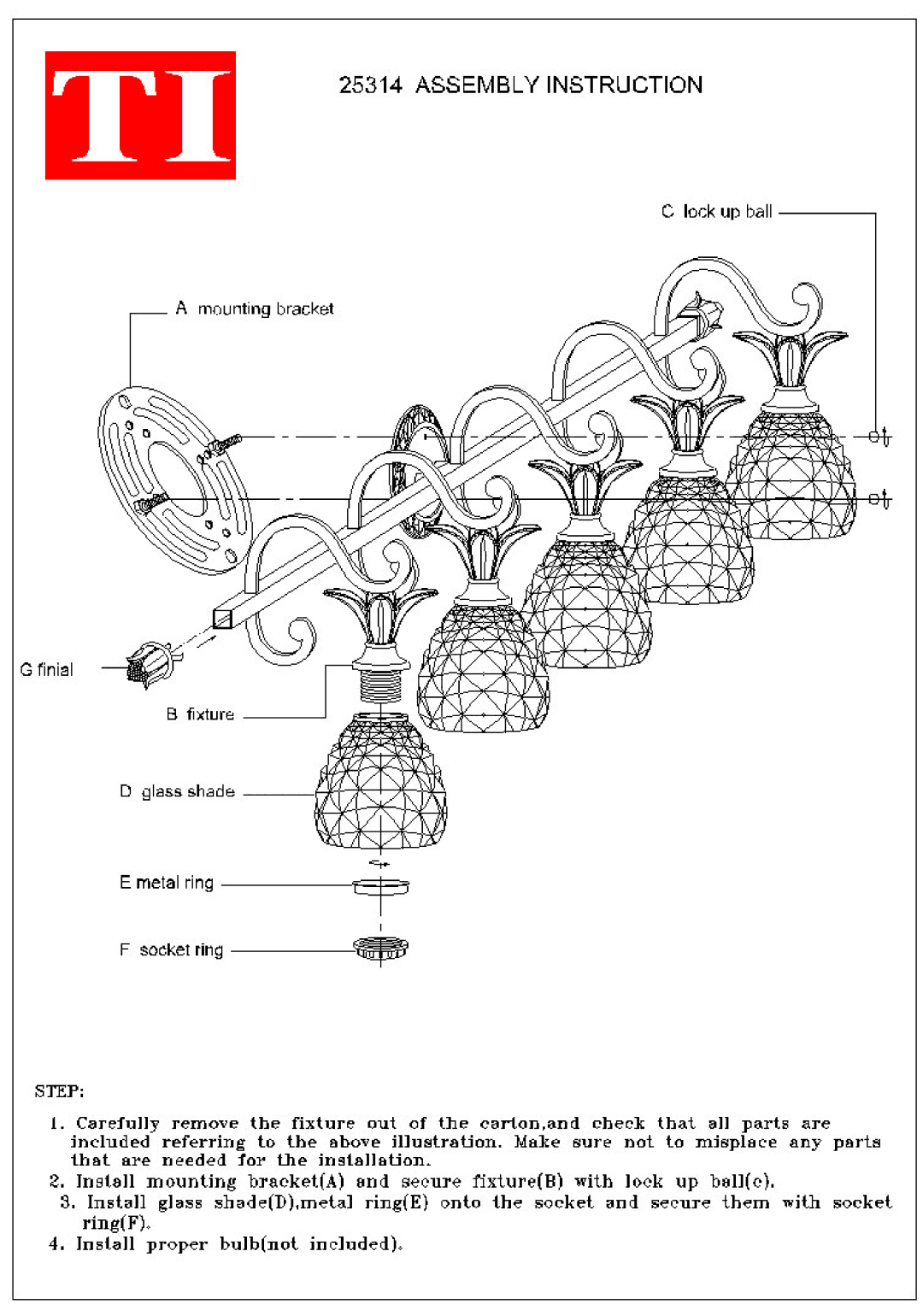 Triarch 25314 manual 