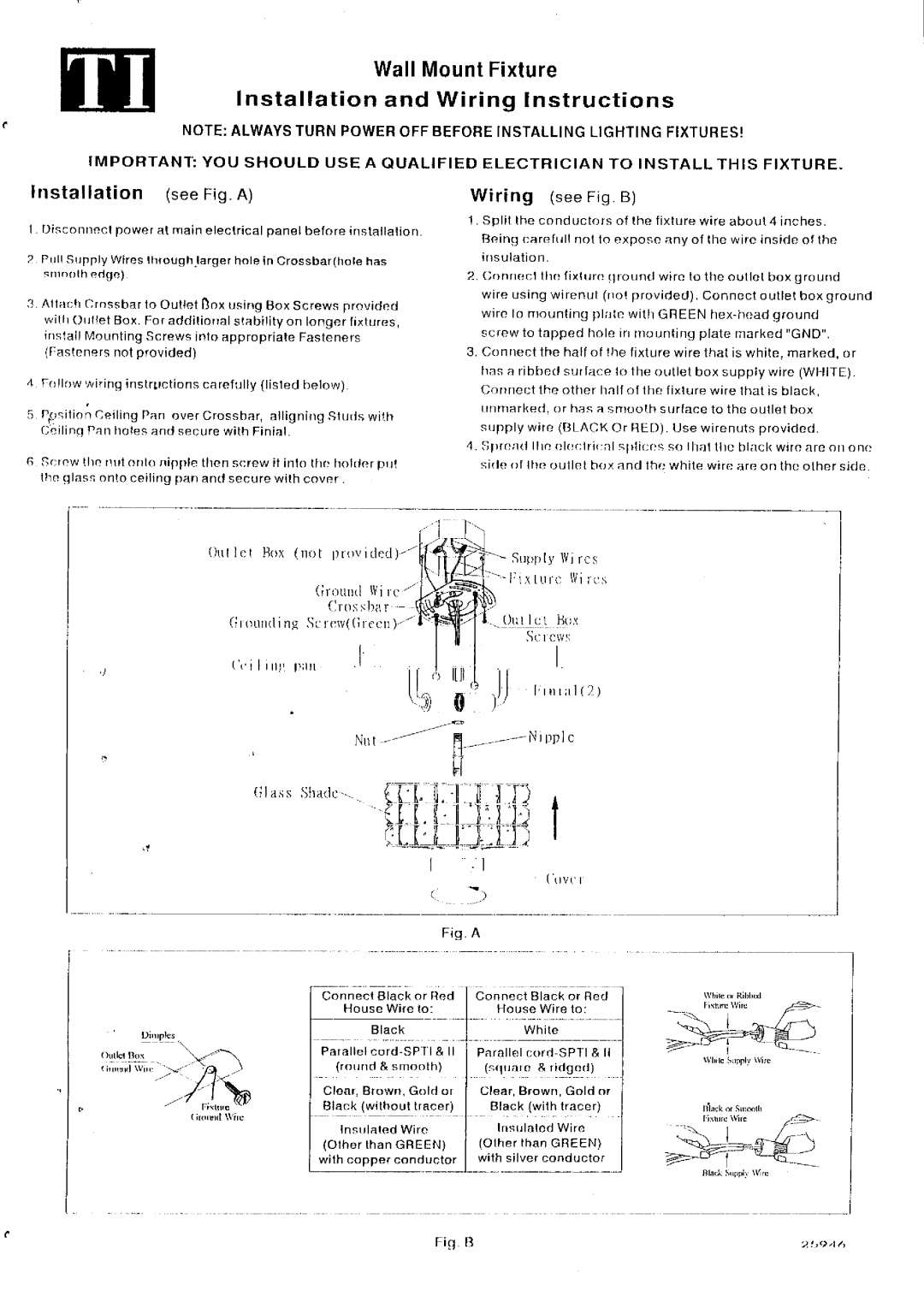 Triarch 25946 manual 