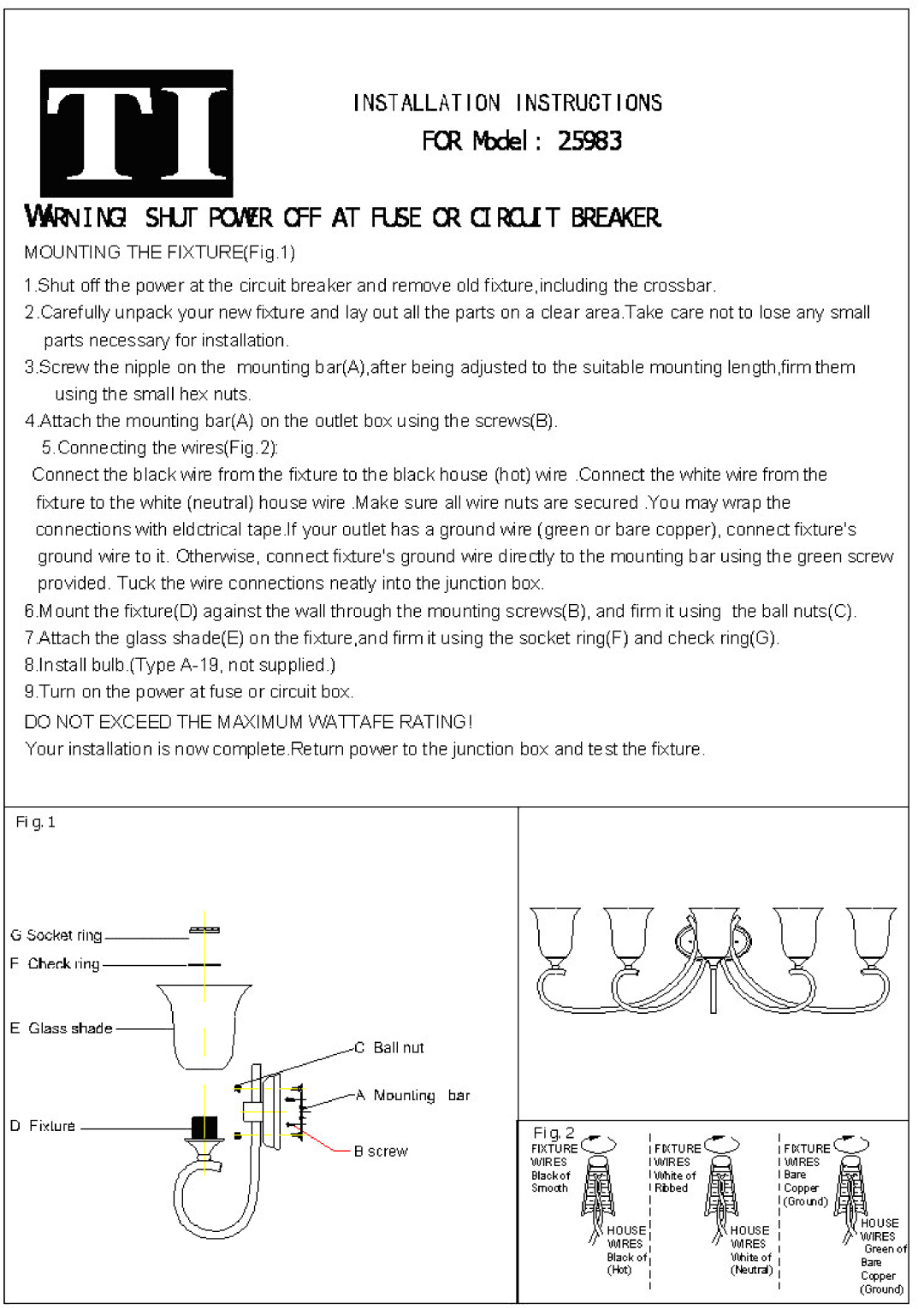 Triarch 25983 manual 