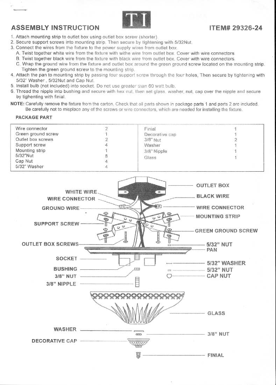 Triarch 29326-24 manual 