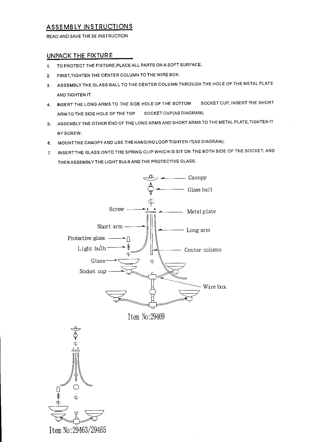 Triarch 29465 manual 