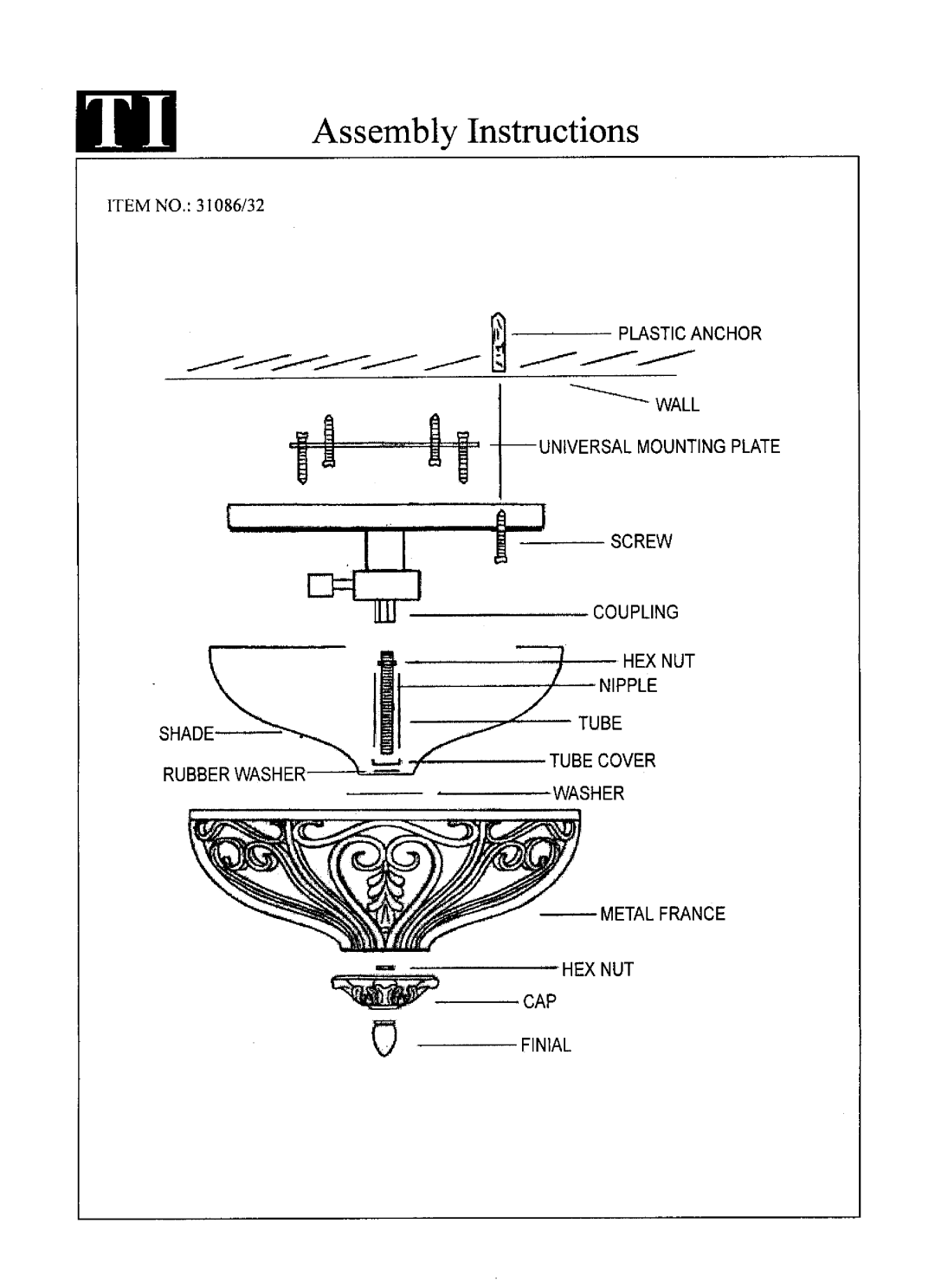 Triarch 31086/32 manual 