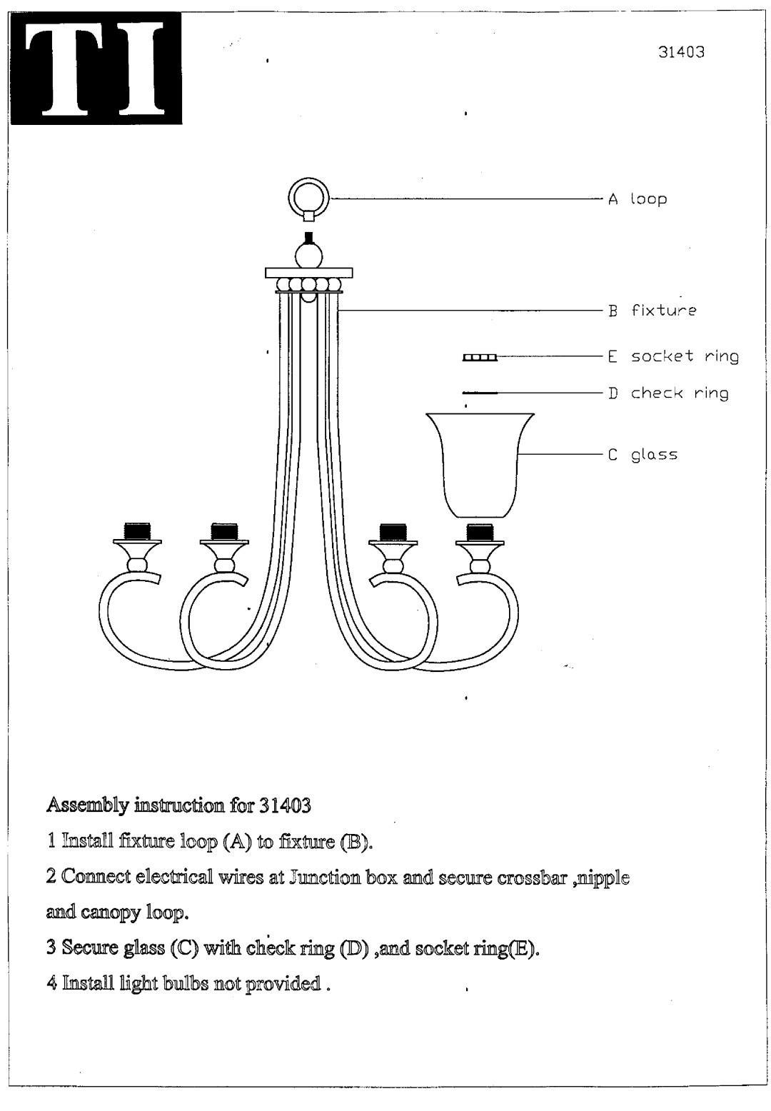 Triarch 31403 manual 