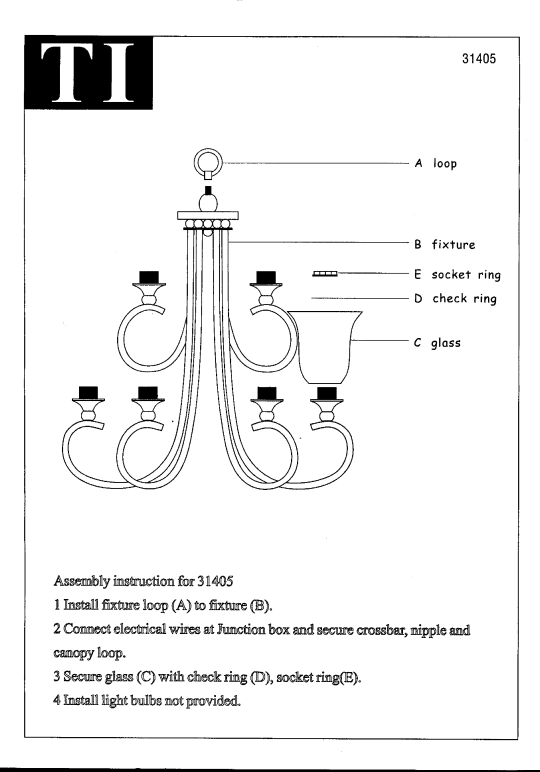 Triarch 31405 manual 