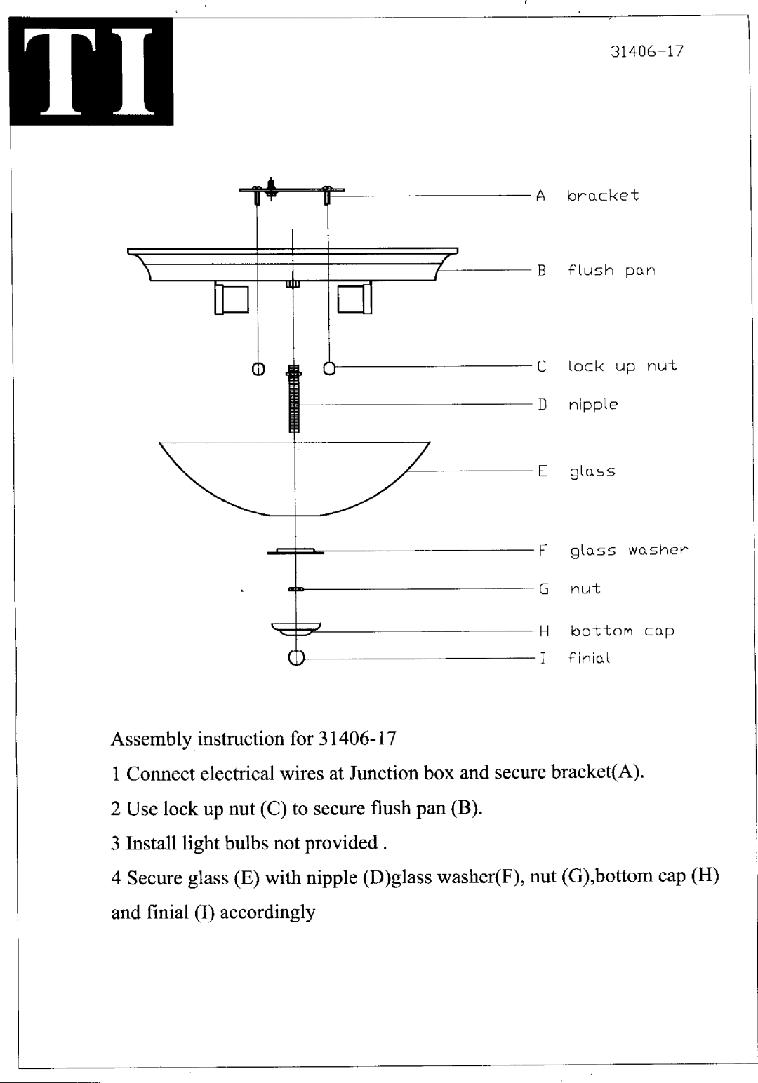 Triarch 31406-17 manual 