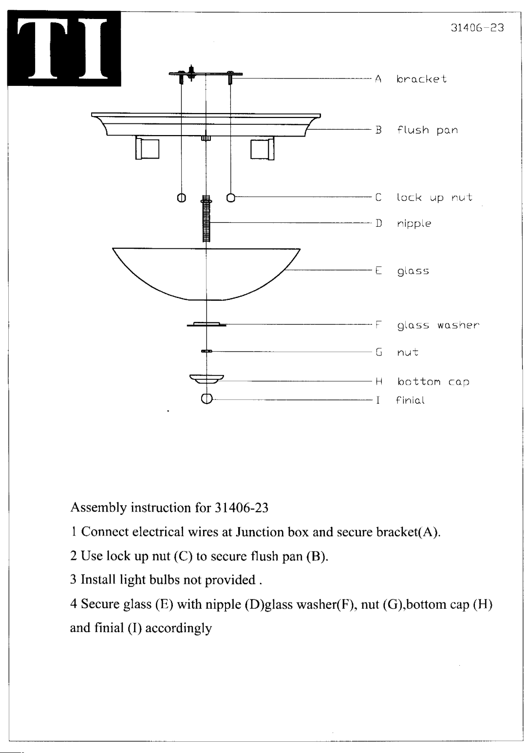 Triarch 31406-23 manual 